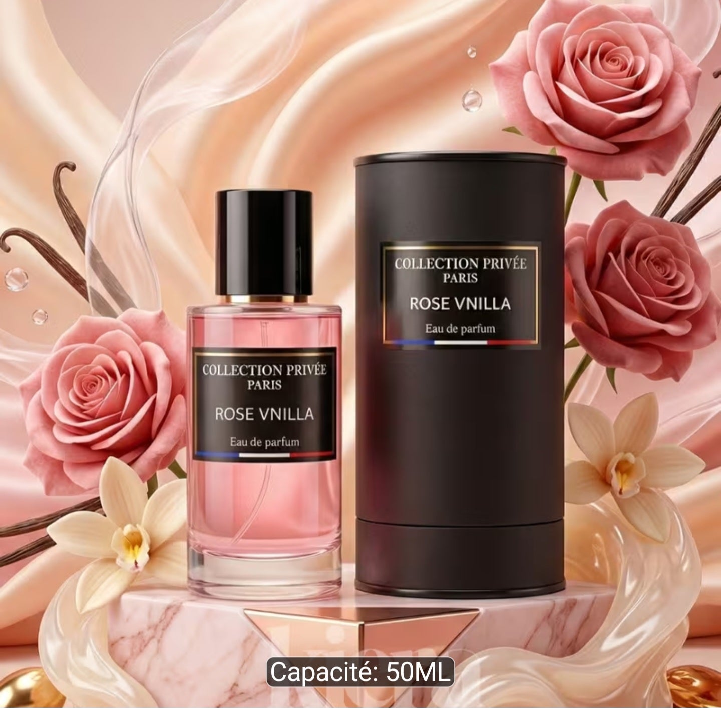 ROSE VANILLA – Eau de Parfum 50ML | Collection Privée Paris