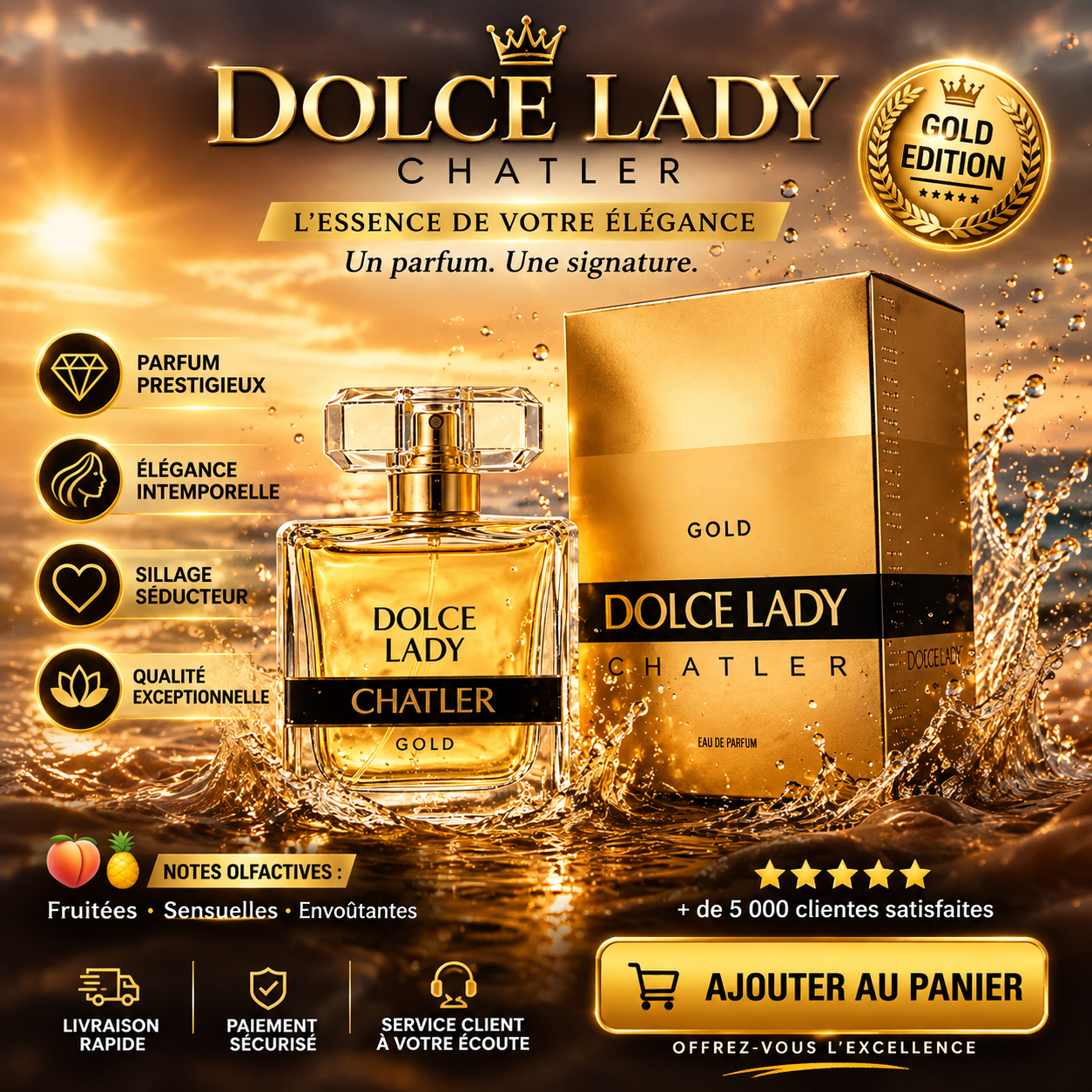 DOLCE LADY | CHATLER GOLD ÉDITION PARIS 100ML